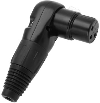 ECSiNG 1 Pz 3 Pin XLR Adattatore Maschio A Saldare Angolo Di 90° 5 Posizioni Regolabile Connettore Audio A Saldare Per Altoparlante Microfono Mixer Interfaccia Audio