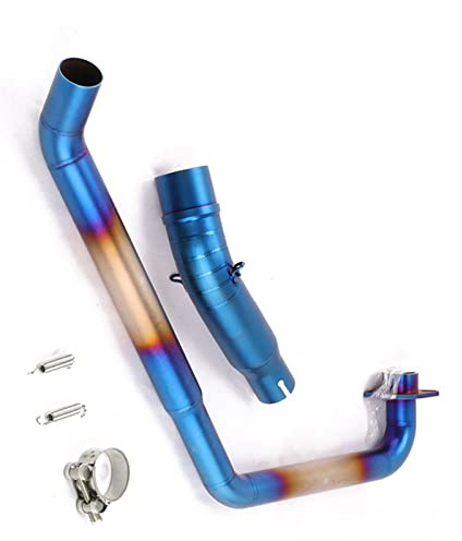 MKYOKO S&istema Completo di Scarico per CBF125 CBF150 Silenziatore per Moto Tubo di Scarico Anteriore Centrale