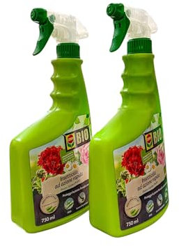 INSETTICIDA AD AZIONE RAPIDA-OFFERTA 2 FLACONI DA 750 ML-Piretro Pronto Uso PFnPO-A Base di Piretro Naturale, Consentito in Agricoltura Biologica. Protegge Piante Fiorite e Ornamentali da Insetti.