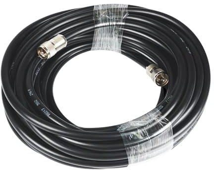 Retevis Cavo coassiale, RG213 VHF/UHF CB, 50 ohm, cavo di estensione coassiale puro con connettore SL16, cavo di prolunga a bassa perdita per radio mobile RT95, radio CB MB62 MB63A, radio Ham