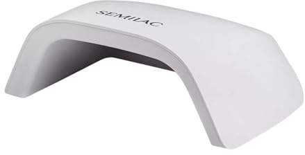 Semilac Lámpara de uñas UV/LED 15 W/24 W – Lámpara compacta con 15 LED y 2 modos para curar gel UV y esmalte de uñas