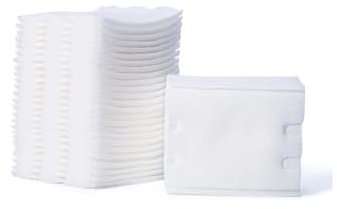 ERINGOGO 3 Stück-pack Doppelseitige Make Up Wattepads aus Baumwolle Dreilagig Waschbar Weiß für Tägliche Make Up Entfernung und Sanfte Gesichtsreinigung Zufällige Farbe