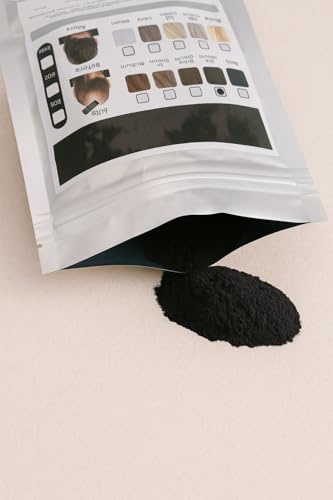 Top Recharge Brun Moyen/Medium Brown Poudre de Cheveux Densifiante Kératine Cheveux Fins Volumisante ANTI CALVITIE Universelle
