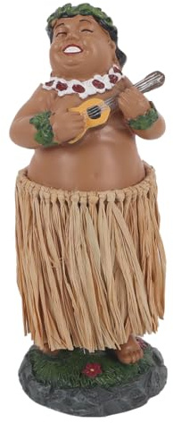 Gutol Hawaiianische Tanzfigur, Armaturenbrett-Ornamente, Hawaiianisches Hula-Mädchen posiert, Hawaiianische Armaturenbrett-Puppe, Hula-Tänzerin-Figur, Dekoration fürs Auto