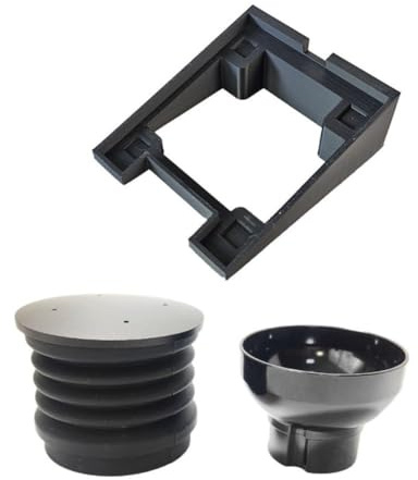 NiuLumea Moulin à café en silicone et ABS Doseur de base pour bague avec récipient à bulles pour Mignon MMG Series Noir