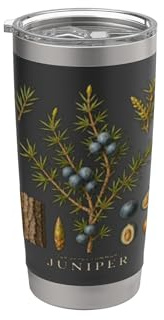 Juniper Botanical Evergreen Vintage Style Stainless Steel Insulated Tumbler