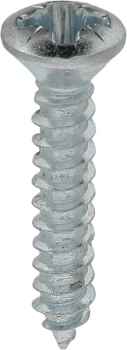 Restagraf - Vis à Tôle - Tête Fraisée Bombée Pozidrive - Acier Zingué Blanc - Standard DIN 7983 - Fixation Carrosserie - Réf. 616 - Sachet de 55