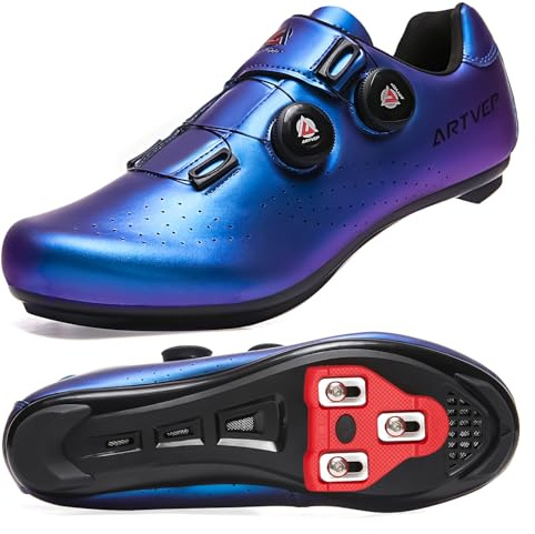 ARTVEP Herren Radschuhe Damen MTB Fahrradschuhe Kompatibel mit Look SPD SPD-SL Delta Lock Pedal Reitschuhe Kompatibel mit Peloton Schuhen