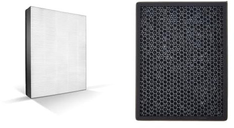 Philips NanoProtect-HEPA-Filter für Luftreiniger AC2882/10 und AC2887/10, 1 Stück, FY2422/30 & Aktivkohlefilter für Luftreiniger AC2882/10 und AC2287/10, 1 Stück, FY2420/30