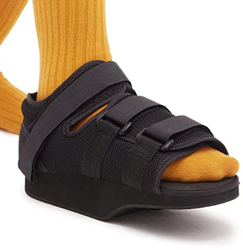 GHORTHOUD Postoperative Schuhe Vorfuß Fuß Schuhe für gebrochene Zehe Chirurgie Nicht Gewicht tragende medizinische Schuhe für Männer und Frauen (Klein)