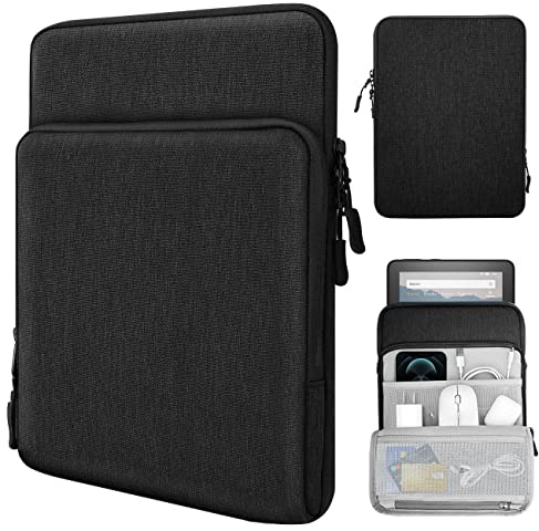 TiMOVO 8-9 Tablet-Hülle für iPad mini 7 A17 Pro, Schwarz | Schutzhülle mit Mehreren Taschen, Passend für iPad Mini 7 A17 Pro 2024, Mini 6/5/4/3/2/1, Galaxy Tab A7 Lite 8,7, Fire HD 8