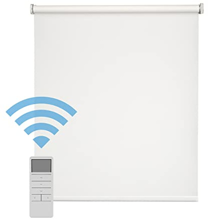Easydeco - Daylight Translucent Motor Roller Blind (White, 160_x_250_cm)