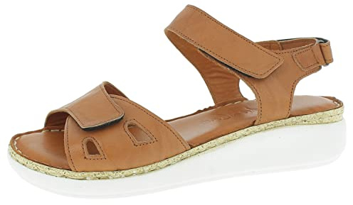 Andrea Conti Women's Sandals, chestnut, 6 Women