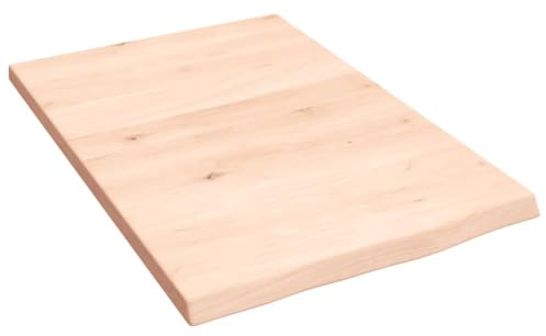 vidaXL Wandregal 40x60x2 cm Massivholz Eiche Unbehandelt