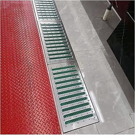 Ablaufgitter Abflussgitter Außenbereich Abdeckung Für Abfluss Rostfreier Stahl, Hochbelastbar Rechtwinklig Abflussroste Graben-Kanal-Rost, Dusche Küche Drainage Graben Gitter, Für Betonboden ( Size :