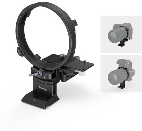 SMALLRIG Rotatable Collar Horizontal-to-Vertical Mount Plate for Fujifilm GFX 100S / 50S II / GFX100 II, Rotating Collar for Arca-type, for Manfrotto, for DJI RS2 Plate - 4305