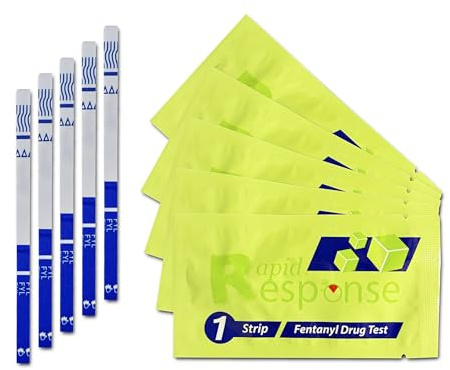 Rapid Response Tiras reactivas de fentanilo - Tiras reactivas de fentanilo n.º 1 en ventas globales - Herramienta de prevención de sobredosis (5)
