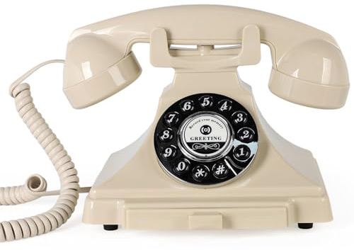 ROOMEDAL Audio Guest Book Wedding Phone, 2024 Audio Messages Guest Book Record Customized Audio Messages Audio GuestBook for Parties Weddings Birthdays (Beige)
