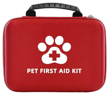 Haustier Erste-Hilfe-Set für Hund Katze, 101 Stück Kleintiere Reiseapotheke Haustiere, für zu Hause Outdoor Wandern Camping Notfälle, Haustier freundlich