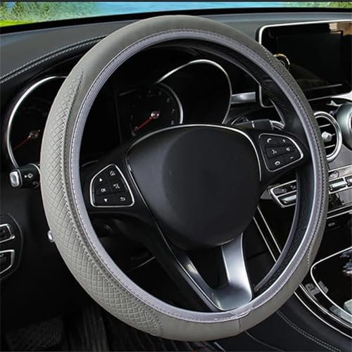 CSSPDM Innenausstattung Auto-Lenkradbezug Aus Rutschfestem Faserleder Weich Und Atmungsaktiv Für W204 W203 W205 W210 W211 W202(Titanium)