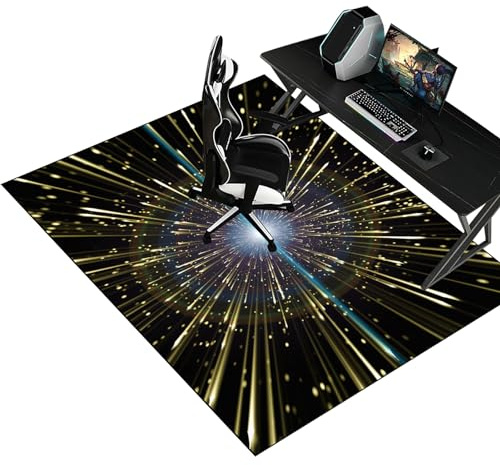 Unterlage Schreibtischstuhl Gaming Bürostuhl Unterlage Bodenschutzmatte 70 x 90 cm Bürostuhl Teppich Unterlage -Kratzfest für Parkett und Hartböden Gaming Teppich Bürostuhl Unterlage für Stühle