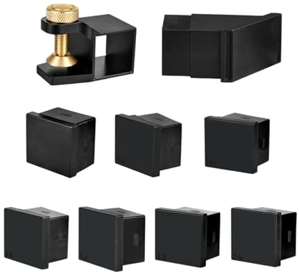 F Fityle Kit Guida per a Coda di Rondine per Lavorazione del Legno, marcatore per Guida a Coda di Rondine, Morsetti per Guida angolare a 45 Gradi per
