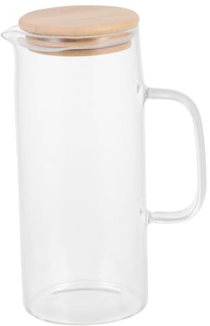 Cabilock Wasserkocher Cocktails Spender Entsafter Container Löffel Brauen Flasche Mischen Muttermilch Smoothie Sirup Wassertopf Aus Glas Haushaltswasser Gekochter Topf Holz