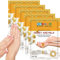 Lot de 5 paires de gants hydratants pour les mains - Pour les mains sèches et gercées (lait au miel)