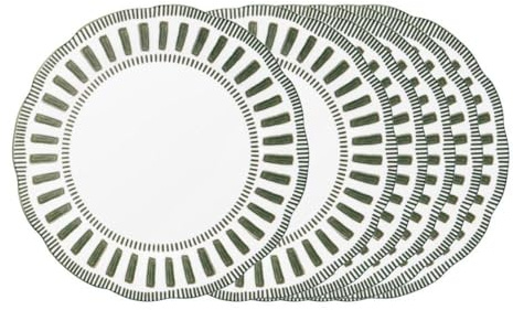 Table Passion - Assiette creuse Napoli verte 22 cm (lot de 6)