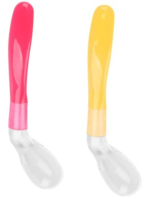 SUPVOX Cucchiaio Silicone Neonato Morbido Sicuro Per Svezzamento 6 Mesi Utensile Flessibile Per Alimentazione Bambini Design Ergonomico 6 Pollici