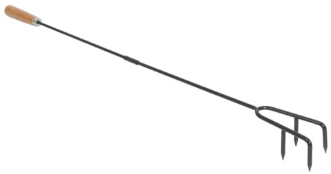 Alipis Attizzatoio Per Braciere Legno Attizzatoio Portatile Per Falò Pinze Per Focolare Resistenti Per Campeggio e Uso Esterno Attrezzi Per Braciere Da Esterno