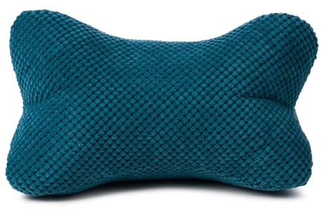Gözze - Lesekissen Sven, Nackenkissen in genoppter Optik, Lese- und Relaxkissen für Nacken und Rücken, 40 x 25 cm - Petrol
