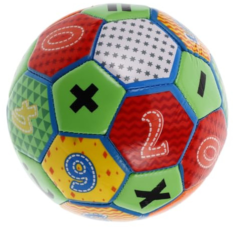 HONITANO Pelota de Fútbol Infantil Inflable con Números Diseño Colorido y Cosido Resistente Juguete Educativo para Bebés y Pequeños para Aprendizaje y Interiores