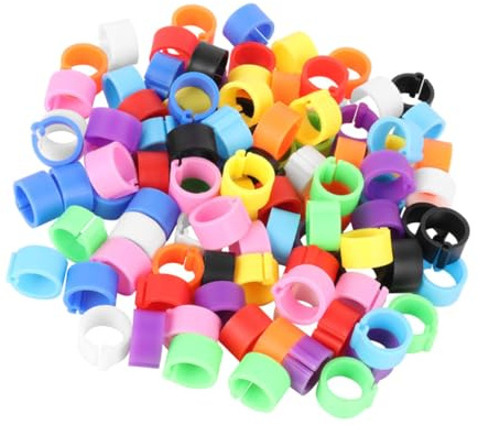 SUPVOX 150pcs Pigeon Identification Rings Bird Leg Bands Easy to Use Lightweight Poultry Foot Rings for Pigeons Parrots Cockatiels and Parakeets