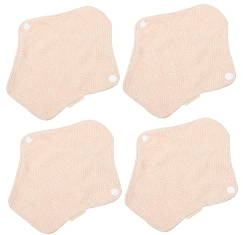 VALICLUD 4 STÜCKE Wiederverwendbare Damenbinden Waschbare Baumwoll slipeinlagen Leicht Kompakt Sanitary Cushions für Frauen Wochenbett und Alltag