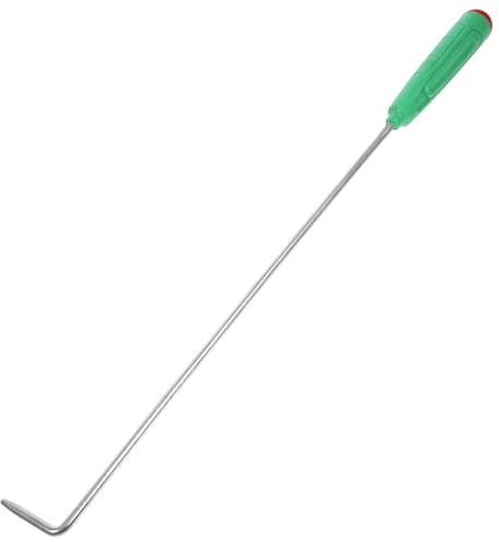 EPIGEIST Robuster Feuerhaken für Kamin und Feuerstelle 43cm Lang Stahl mit Kunststoffgriff Vielseitig für Grillen Camping und Holzofen