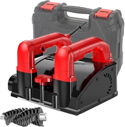 Electric Wall Planer, Handheld Scarifier with 1-4mm Adjustable Depth - Dust-Free Concrete Scraper & Paint, Plaster, Wallpaper Remover Tool