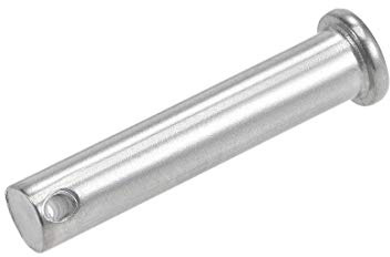 sourcing map Perni a forcella a foro singolo, 10 mm x 50 mm, testa piatta, in acciaio inox 304, perno cardine