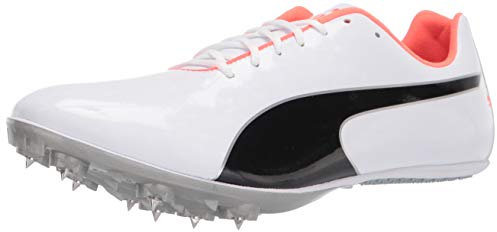 PUMA Herren Evospeed Sprint 10 Leichtathletik-Schuh, Weiß/Schwarz, 44 EU
