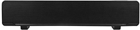 Barra de Sonido, Barra de Sonido estéreo 3D con Cable USB, Reproductor de música, Caja de Sonido Envolvente de Graves Profundos, con Conector de Audio de 3,5 mm, para PC, teléfonos móviles, TV(Negro)