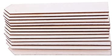 ZZDH Pflanzenschilder Hölzerne Gartenaufkleber Kunsthandwerker Grün Dekorative Holzstange Große Pflanze Labels Haus Gartenbeteiligte Tags Garten Pflanztöpfe Gemüse Schilder (Size : 100pcs)