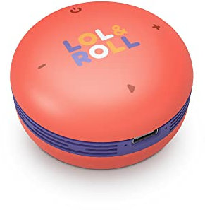 Energy Sistem Pop Kids Speaker (Tecnología inalámbrica Bluetooth 5.0, Music Share, Control de Volumen, 5 W) - Naranja