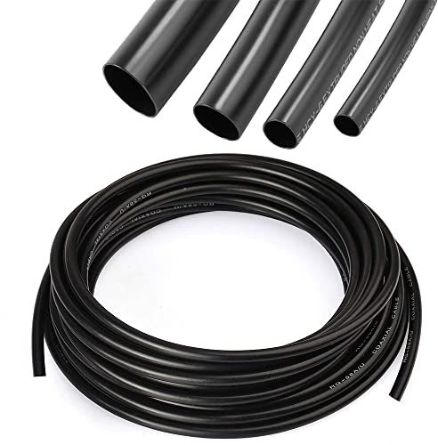 UKCABLE-Ties Flexible PVC Sleeving 3 Meter Length Cable Wiring Harness Wire Cable Electrical Insulation (Size: 5mm)