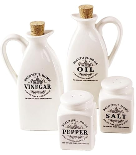 Cabilock Juego de 4 Botellas de de Cocina de Estilo Japonés Dispensador Decorativo de Salsas Y Condimentos Recipiente Práctico para Almacenar