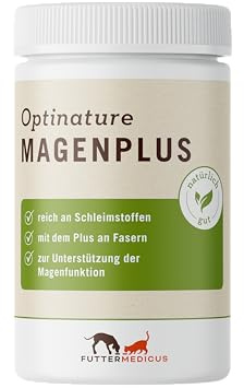 Futtermedicus Optinature MagenPlus | 80 g | Ergänzungsfuttermittel für Hunde & Katzen | Bei magensensiblen Tieren