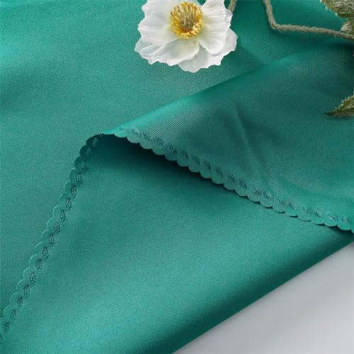 4 Stück Servietten aus Polyester,Wiederverwendbare Stoffservietten,Glattes,Weich und Bequem,Hochwertige Servietten,für Hochzeit,Taufe,Kommunion,Feiern,Geburtstag,Tischdekoration,Blaugrün,48x48cm