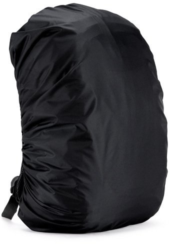 Hrlace Wasserfester Regenschutz für den Rucksack Cover Schulranzen Regenüberzug wasserdichte Regenhülle für Reisen, Klettern, Camping, Radfahren Wandern und Outdoor-Aktivitäten Schwarz 55-60L