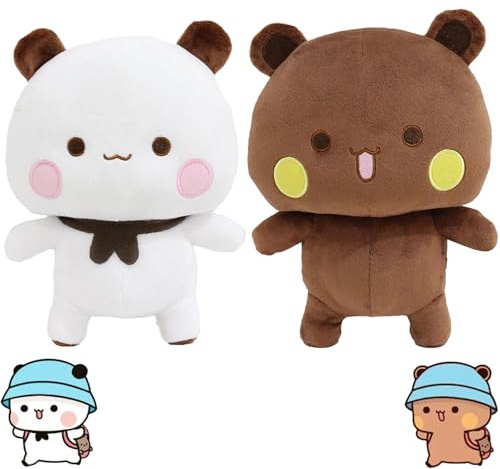 2 Stück Bubu Dudu Kuscheltier, Dubu Bubu, Bär Panda Bu-bu Du-du Kuscheltier | Bubu Dudu Plüsch, Pandabär Kuscheltie-r Kissen, Cartoon Panda Plüschtier Kindergeschenk
