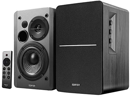 Edifier R1280DBs Enceintes étagères Actives Bluetooth - Entrée Optique - Enceintes de Monitoring Studio sans Fil 2.0-42W RMS avec Sortie subwoofer - Noir (Certifié reconditionné)