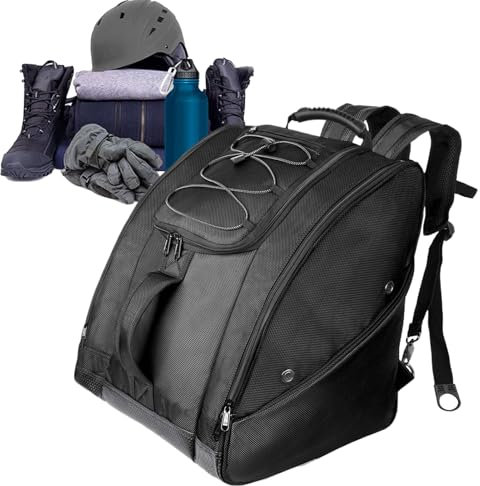 Snowboard-Rucksack, Reiserucksack für Skiausrüstung, 50 l, Skischuhtasche, Nylon, wasserdichte Skitasche für Ski, Snowboard und Zubehör